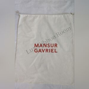 MANSUR GAVRIEL Authentic Cotton Dust Bag Italy Made Drawstring Storage